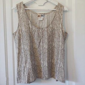 Vintage 100% Silk Tribal Tank